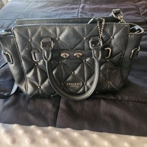 Womens black coach purse